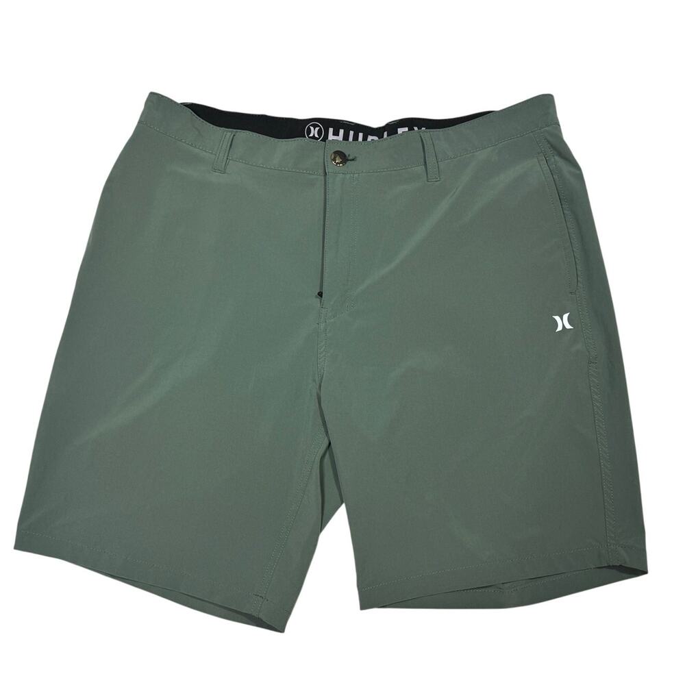 Hurley Green Hybrid Shorts Size 38 Skateboard Surfing